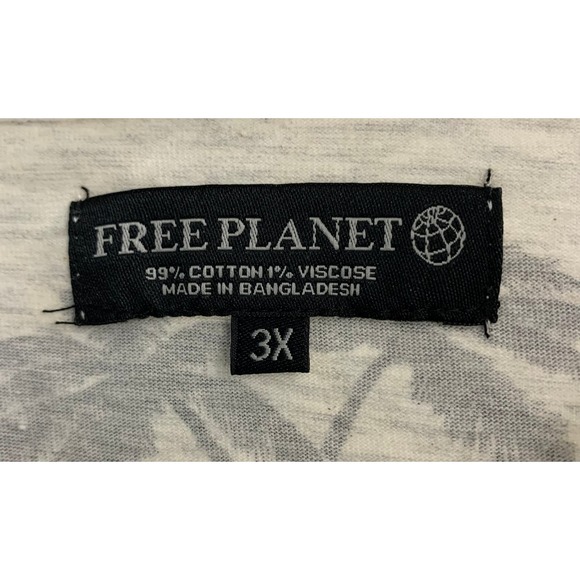 *NWT*. Free Planet” Palm Tree T-Shirt - Size 3X - Picture 3 of 7